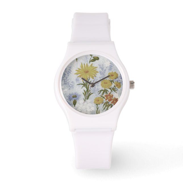 ウォッチ女性の花デザイン 腕時計 (正面)