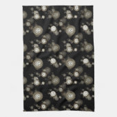 ウォッチ顔プリント- steampunkアクセサリパターン(の模様が)あるー キッチンタオル (縦)