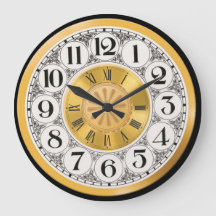 ウォッチ顔金ゴールドシルバーモダンローマ数字デコ