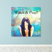 ウォッチ&祈 キャンバスプリント (インサイチュ (ウッドフロア))