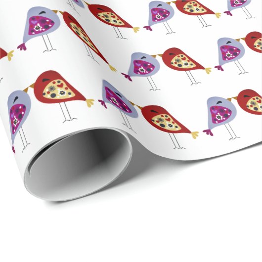 ウォッピング紙 – ラブバード ラッピングペーパー (ロールコーナー)