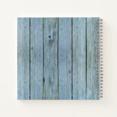 ウォッモダン素朴ド木材スクリプトタイポグラフィスケッチ ノートブック (裏面)