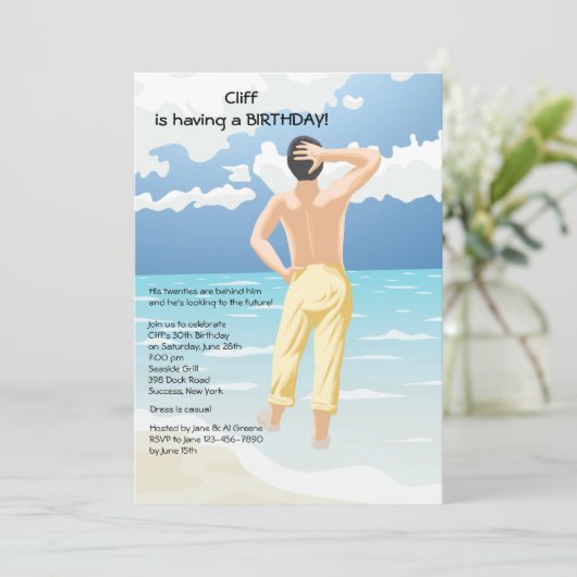 ウォディングインザシー招待状 招待状 (スタンド正面)