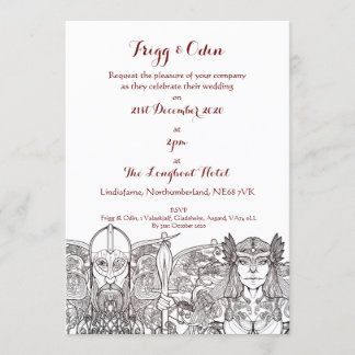 ウォデン&フライジ結婚式招待状 招待状