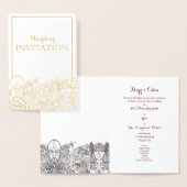 ウォデン&フリエージュ結婚式招待状フォイルカード 箔カード (ディスプレー)