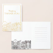 ウォデン&フリ結婚ージュの感謝フォイルカード 箔カード (ディスプレー)