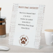 ウォフアートブ縁どランドッグポービジネス名 台座サイン (インサイチュ)