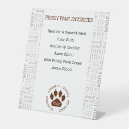 ウォフアートブ縁どランドッグポービジネス名 台座サイン