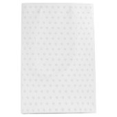 ウォフタイポグラフィドッグシリーズのミニマルなペットおもしろい ミディアムペーパーバッグ (正面)