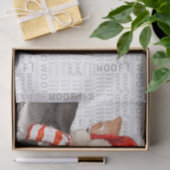 ウォフワードアートと長毛チワホアサンタドッグ 薄葉紙 (ギフト)