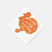 ウォブル何か他のトルコおもしろい引用文 スタンダードカクテルナプキン (角)