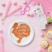 ウォブル何か他のトルコおもしろい引用文 ペーパープレート (パーティー)