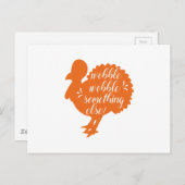 ウォブル何か他のトルコおもしろい引用文 ポストカード (正面/裏面)