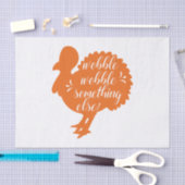 ウォブル何か他のトルコおもしろい引用文 薄葉紙 (クラフト)