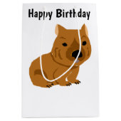 ウォムおもしろいバ初期のート ミディアムペーパーバッグ (正面)