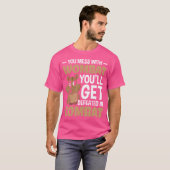 ウォムおもしろいムのウォンバットを使い果たす Tシャツ (正面フル)