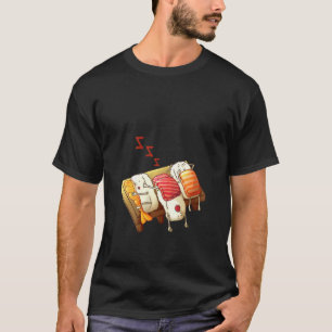 ウォメンおもしろいズ寝寿司転が愛者パジャマパート Tシャツ