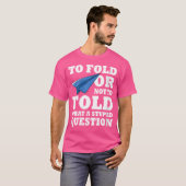 ウォメンおもしろいズ折り紙日本の紙飛行機フォディ Tシャツ (正面フル)
