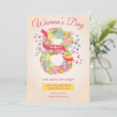 ウォメンスデイパーティの招待状 招待状 (スタンド正面)