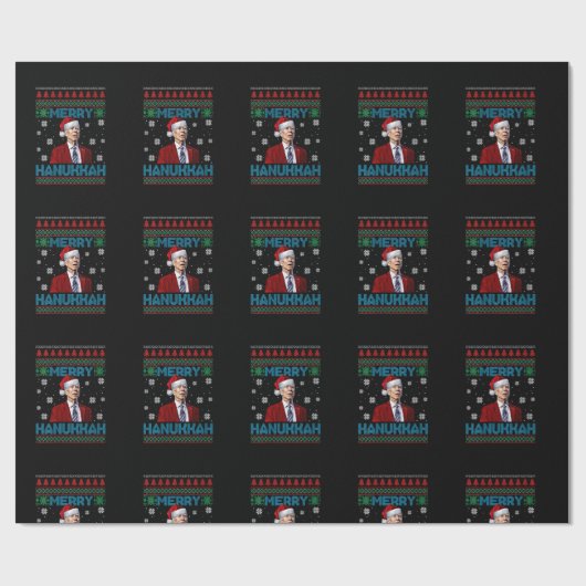 ウォメンズおもしろいサンタジョーバイデン氏ハメリーヌッカ醜いC ラッピングペーパー (フラット)