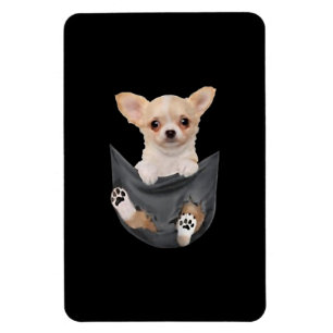 ウォメンズおもしろいチワワあなたのポケット犬の愛好家 マグネット