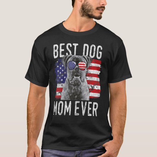 ウォメンズアメリカ最高の国旗の犬のママPekingese U Tシャツ (正面)
