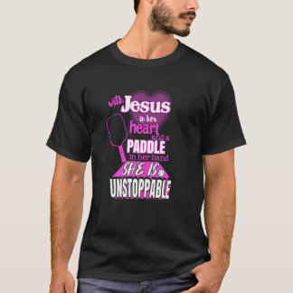 ウォメンズイエスとピクルボールパドルことわざモチマ Tシャツ