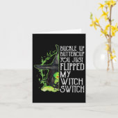 ウォメンズウィッチバックルアップバターカップ今フリップ カード (黄色い花)