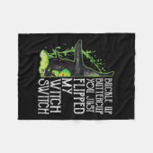 ウォメンズウィッチバックルアップバターカップ今フリップ フリースブランケット (正面(横))