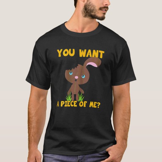 ウォメンズウィメンズチョコレートバニー Tシャツ (正面)