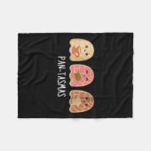 ウォメンズウメンズパンタスマス幽霊おもしろいコンハ不気味ス フリースブランケット (正面(横))