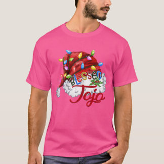 ウォメンズウ賛美メンジョホサンタハットクリスマスLight77 Tシャツ