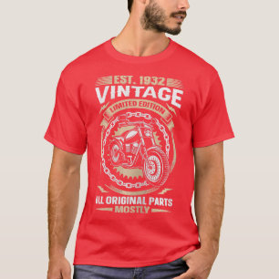 ウォメンズエスト1932ヴィンテージすべてのオリジナルパーツモーターシー Tシャツ