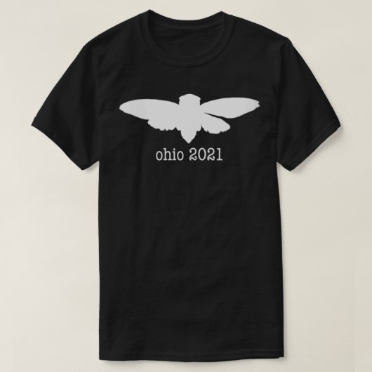 ウォメンズオハイオ2021 Cicada VNeck Tシャツ (デザイン正面)