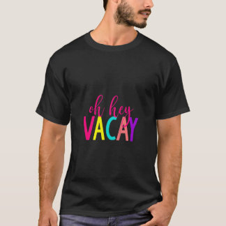 ウォメンズオヘイベカイタンクキュートバケーションサマークルーイ Tシャツ
