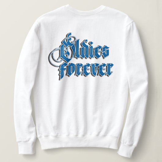 ウォメンズオルディーズ永久名前をカスタムする スウェットシャツ (デザイン裏面)