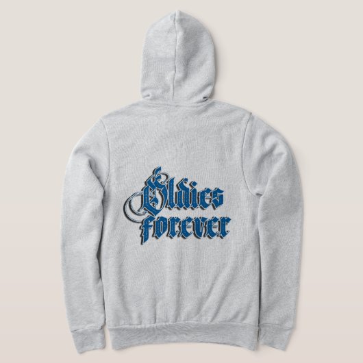 ウォメンズオルディーズ永久名前をカスタムする パーカ (レイダウン裏面)