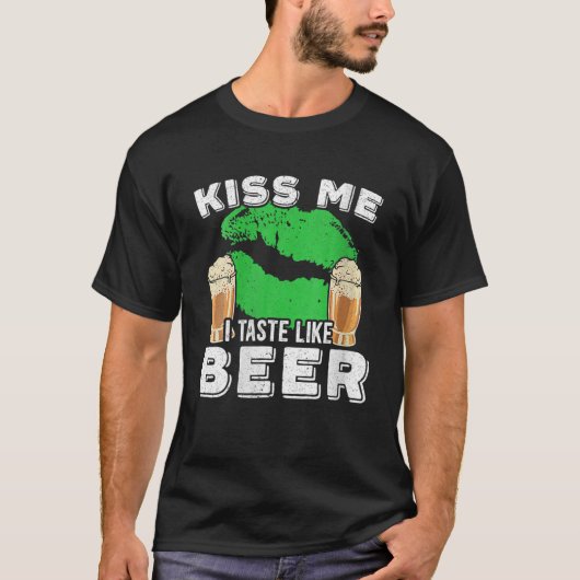 ウォメンズキス私のような味Beer Saint Patrick's D Tシャツ (正面)