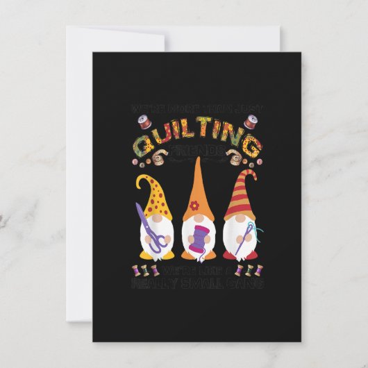 ウォメンズキルターは単なるキルティングの友人だった 招待状 (正面)