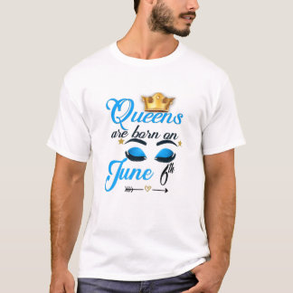 ウォメンズクイーン生まれズは6月6日ジェミニガールゾッドに登場 Tシャツ