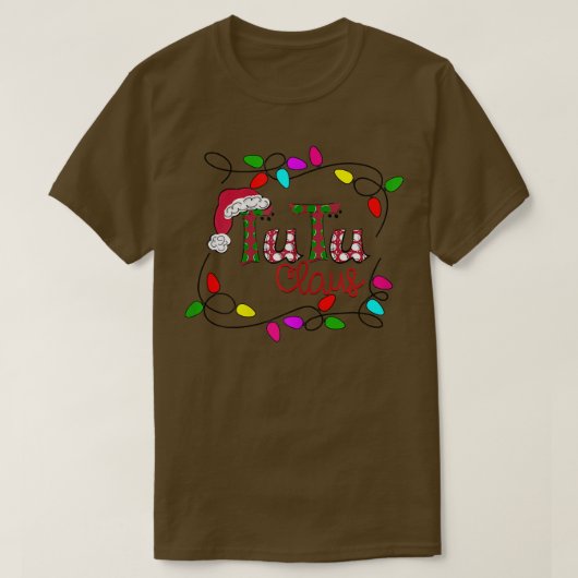 ウォメンズクパーソナライズされたリスマストチュウクロースクリスマスリグ Tシャツ (デザイン正面)