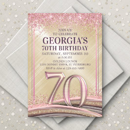 ウォメンズグラム70th誕生日招待状 招待状