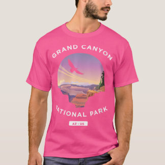 ウォメンズグランドキャニオンアリゾナ米国国立公園通り Tシャツ