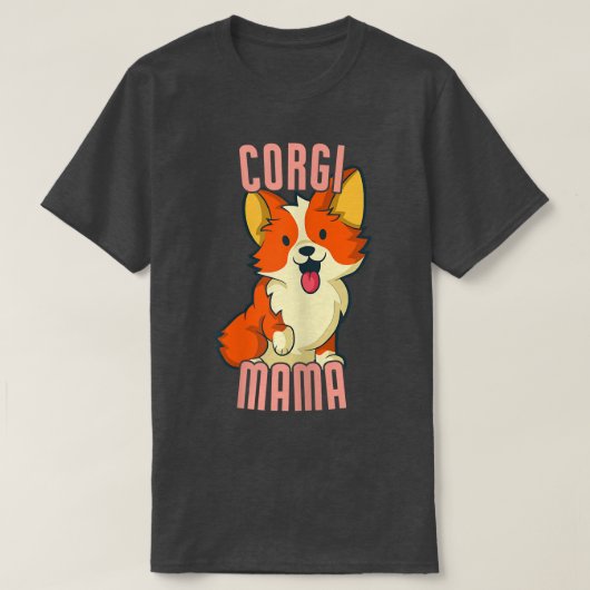 ウォメンズコルギマおもしろいマコルギ犬のオーナーTシャツ Tシャツ (デザイン正面)