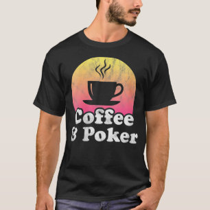 ウォメンズコーヒーとトランプのポーカーVNeck Tシャツ