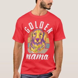 ウォメンズゴールデンママゴールデンレトリバーズラバーペットオウン Tシャツ