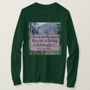 ウォメンズサクセスソロー引用文Tシャツ Tシャツ