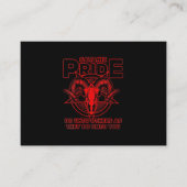 ウォメンズサタニックプライドサタニ異教のズムヤギサタン 名刺 (正面)