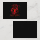 ウォメンズサタニックプライドサタニ異教のズムヤギサタン 名刺 (正面/裏面)
