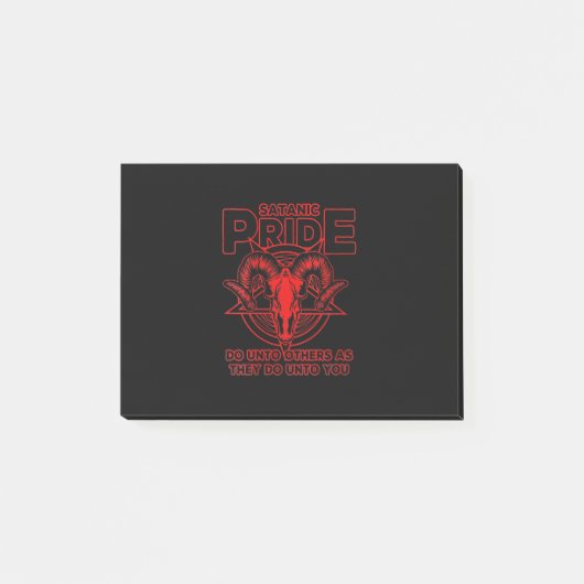 ウォメンズサタンプライドサタン異教のスヤギSatan ポストイット (正面)